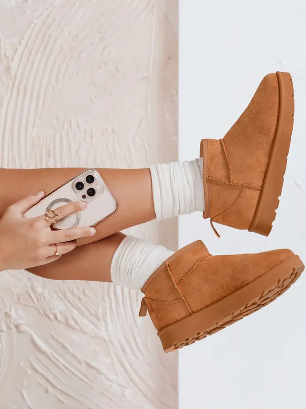 DStreet Дамски кафяви снежни ботуши