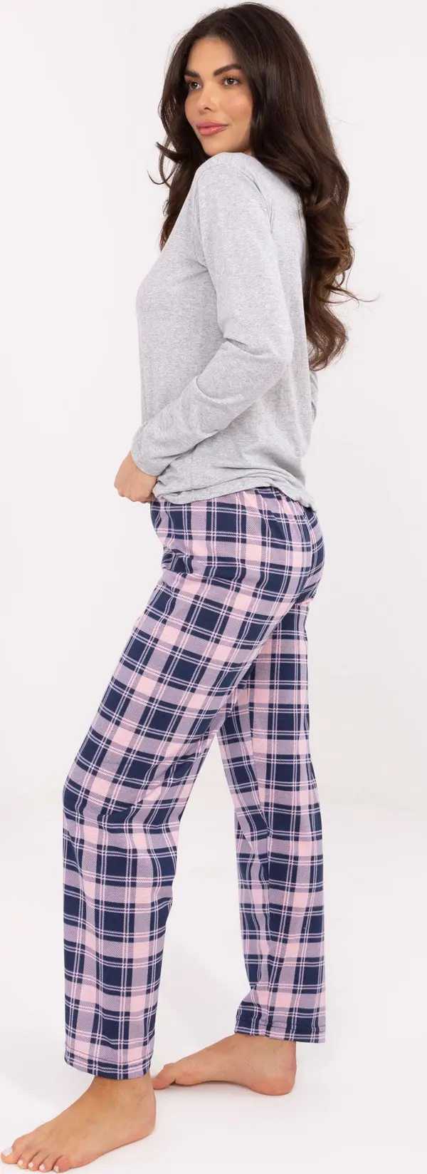 Forever Pink Дамски карирани пижами