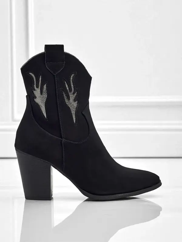 Resti Дамски каубойски ботуши до глезена с токчета