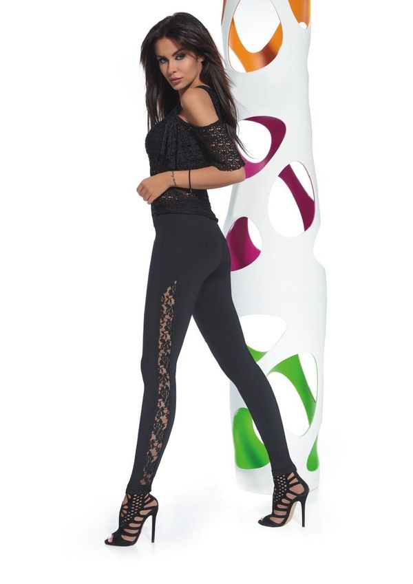 Bas Bleu Дамски клин Bas Bleu Lace stripes