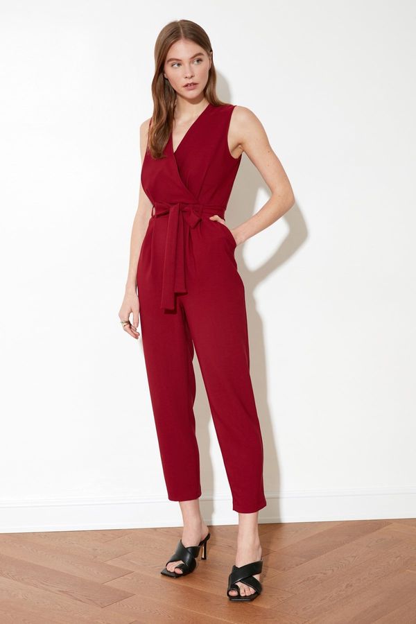 Trendyol Дамски комбинезон Trendyol Belt detailed