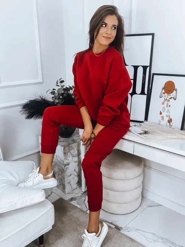 DStreet Дамски комплект фланелка ARIELLA PREMIUM червен