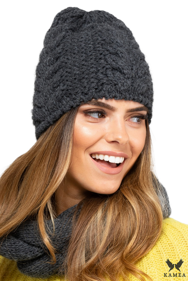 Kamea Дамски комплект Kamea Kamea_Set_Hat&Chimney_K.19.234.07_Graphite