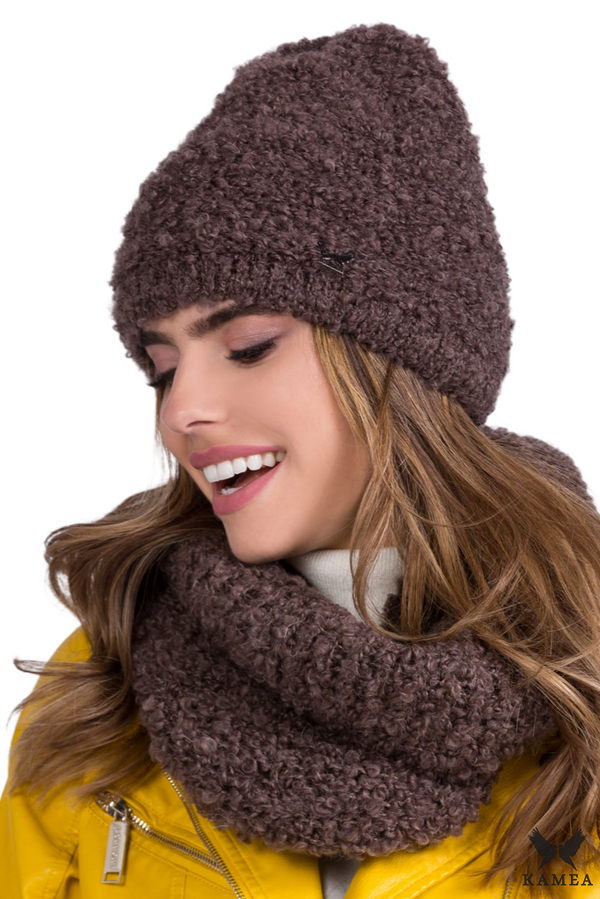 Kamea Дамски комплект Kamea Kamea_Set_Hat&Chimney_K.20.207.11_Brown