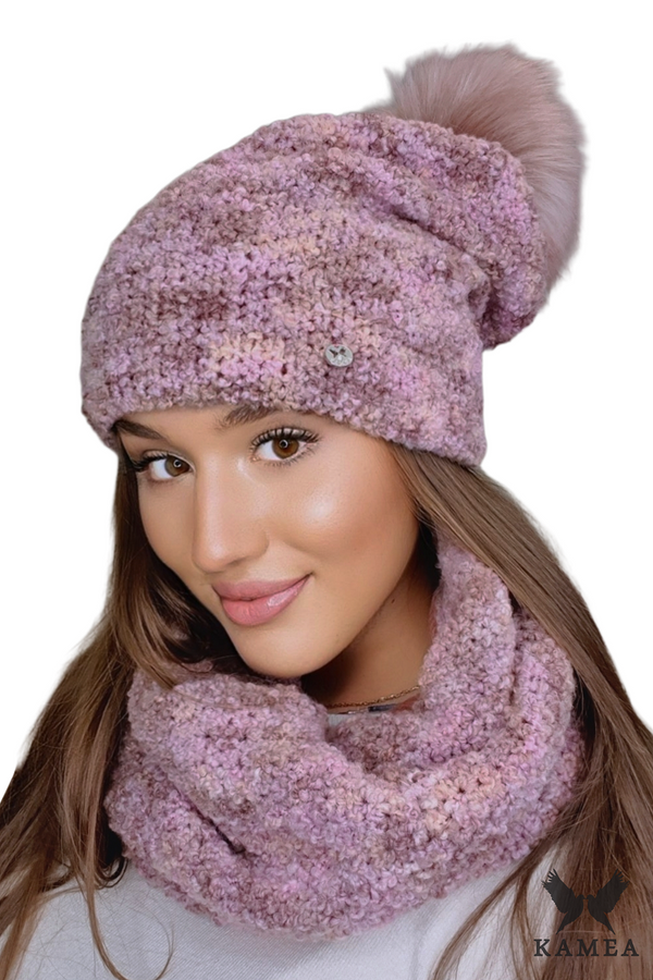 Kamea Дамски комплект Kamea Kamea_Set_Hat&Chimney_K.22.216.05_Multicolour