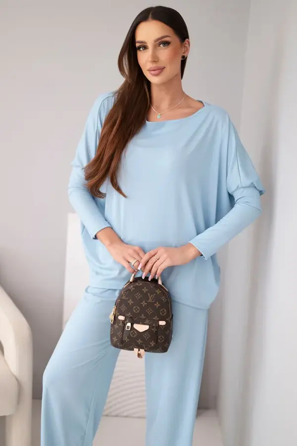 Kesi Włoski Дамски комплект от вискоза Kesi Włoski, син