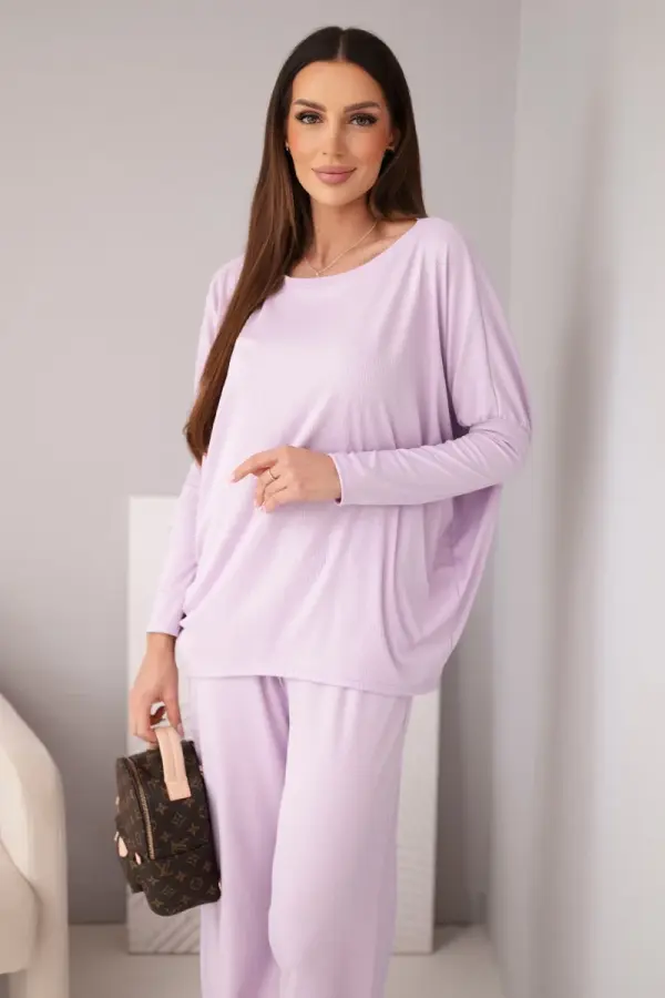 Kesi Włoski Дамски комплект от вискоза Kesi Włoski, светло лилав