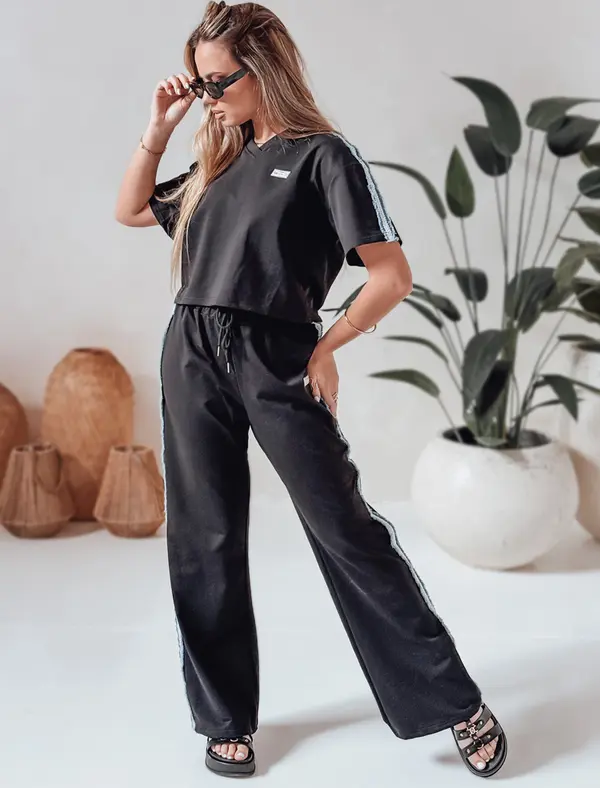 DStreet Дамски комплект овърсайз фланелка SPORT LIKE