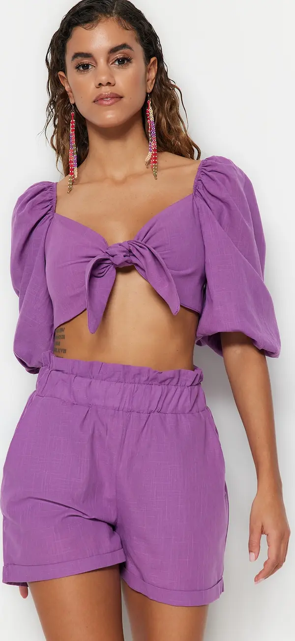 Trendyol Дамски комплект Trendyol Detail Upside