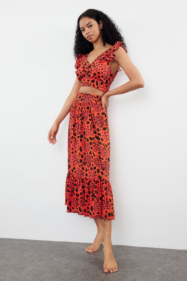 Trendyol Дамски комплект Trendyol Flanged 2-Team