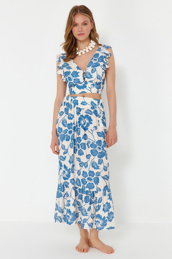 Trendyol Дамски комплект Trendyol Flanged 2-Team