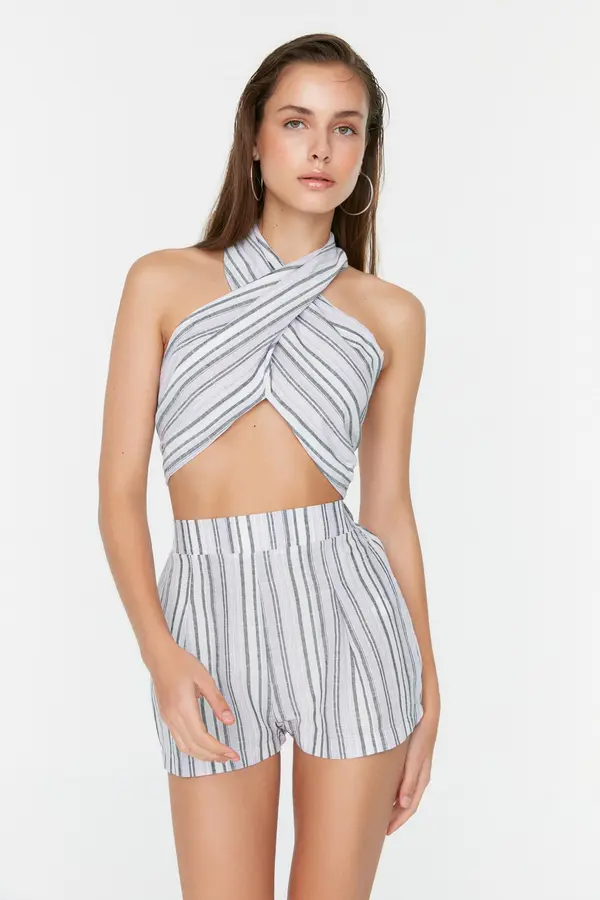Trendyol Дамски комплект Trendyol Striped