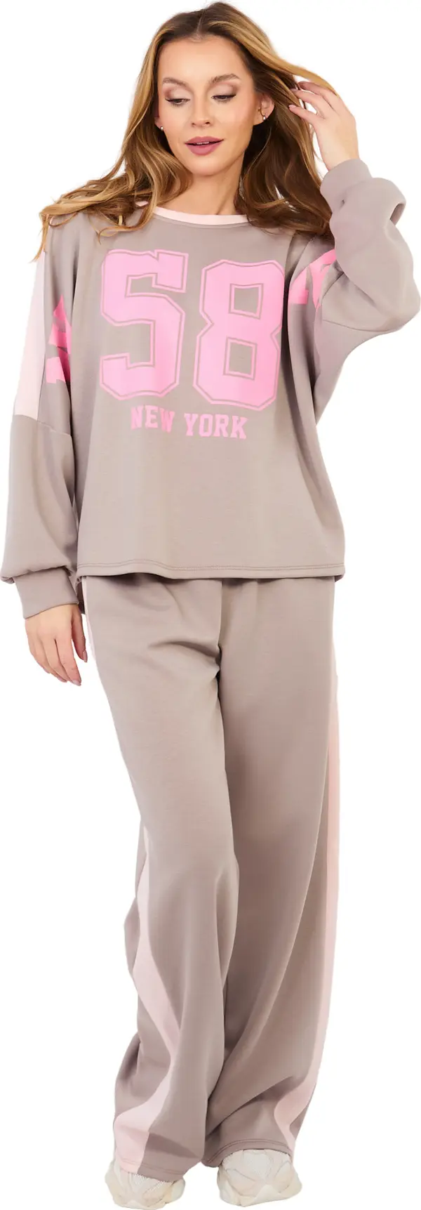 RUE PARIS Дамски комплект в тъмнобежово