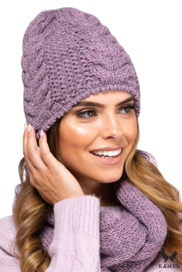 Kamea Дамски комплект. Kamea Kamea_Set_Hat&Chimney_K.19.234.10_Pink