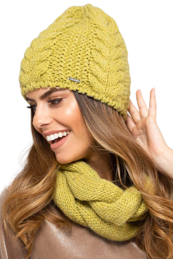 Kamea Дамски комплект. Kamea Kamea_Set_Hat&Chimney_K.19.234.49_Lime