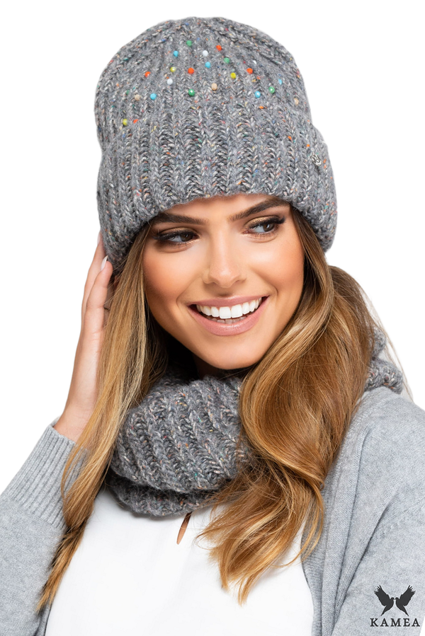 Kamea Дамски комплект. Kamea Kamea_Set_Hat&Chimney_K.19.239.06_Grey