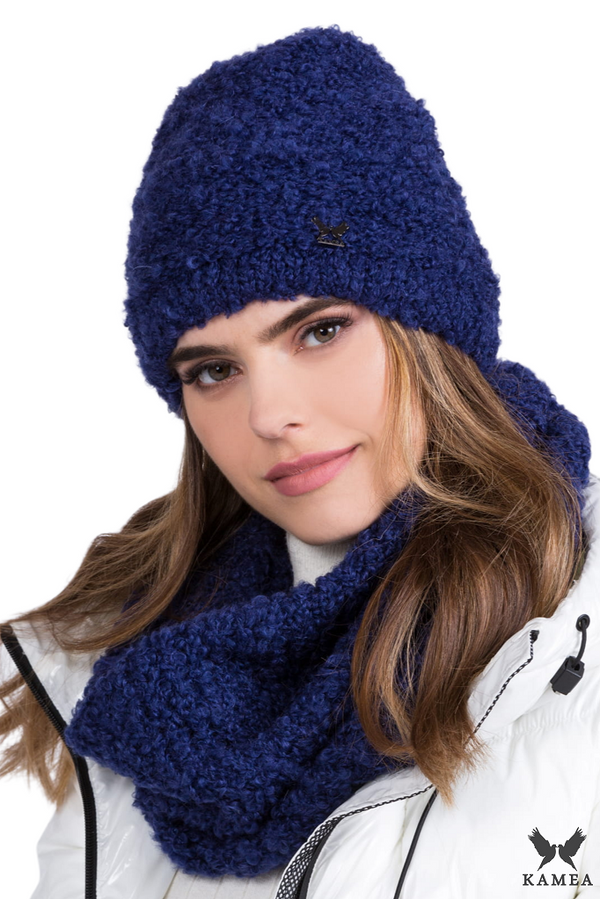 Kamea Дамски комплект. Kamea Kamea_Set_Hat&Chimney_K.20.207.12_Navy_Blue