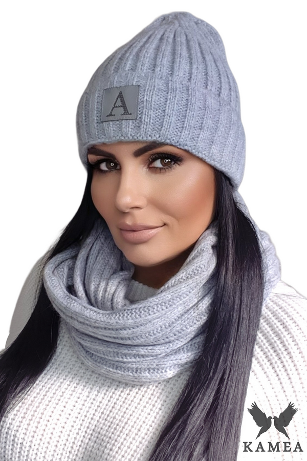 Kamea Дамски комплект. Kamea Kamea_Set_Hat&Chimney_K.21.246.06_Grey