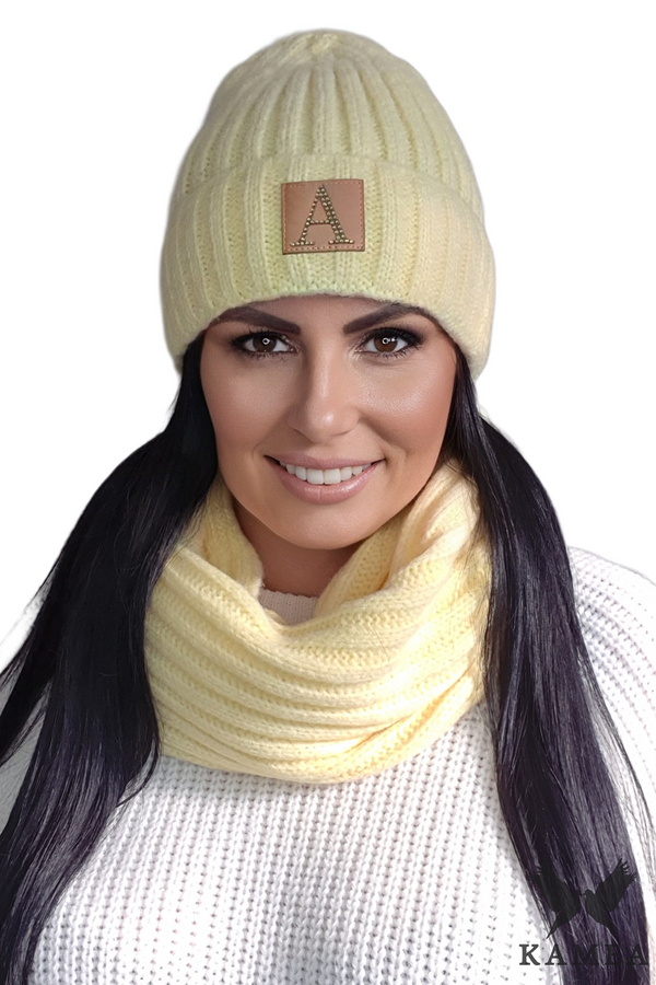 Kamea Дамски комплект. Kamea Kamea_Set_Hat&Chimney_K.21.246.42_Yellow