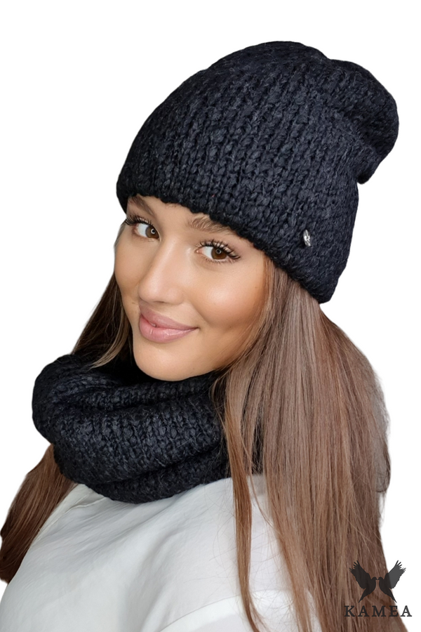 Kamea Дамски комплект. Kamea Kamea_Set_Hat&Chimney_K.22.209.01_Black