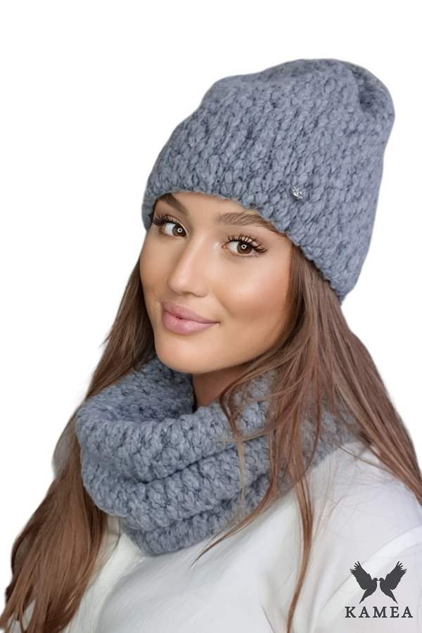 Kamea Дамски комплект. Kamea Kamea_Set_Hat&Chimney_K.22.209.06_Grey