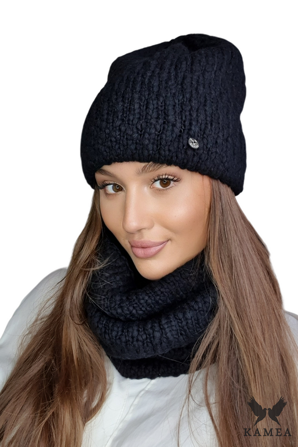 Kamea Дамски комплект. Kamea Kamea_Set_Hat&Chimney_K.22.209.08_Black