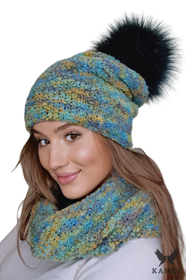 Kamea Дамски комплект. Kamea Kamea_Set_Hat&Chimney_K.22.216.03_Multicolour
