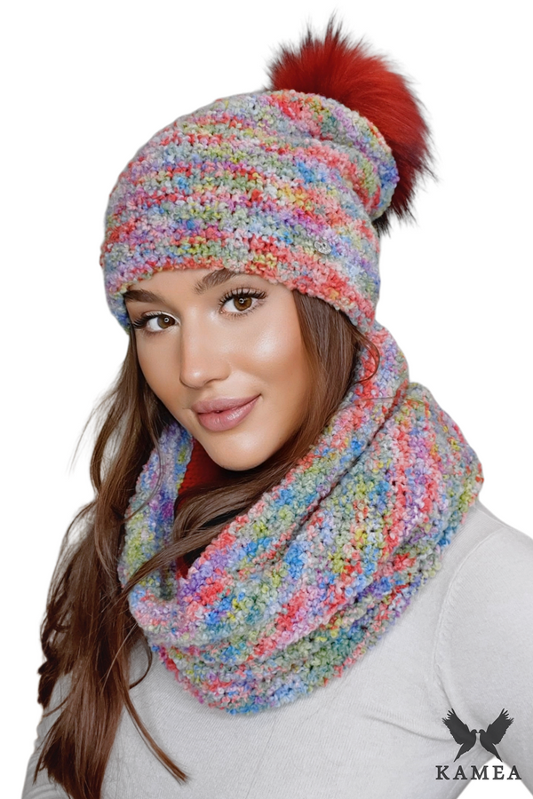 Kamea Дамски комплект. Kamea Kamea_Set_Hat&Chimney_K.22.216.09_Multicolour