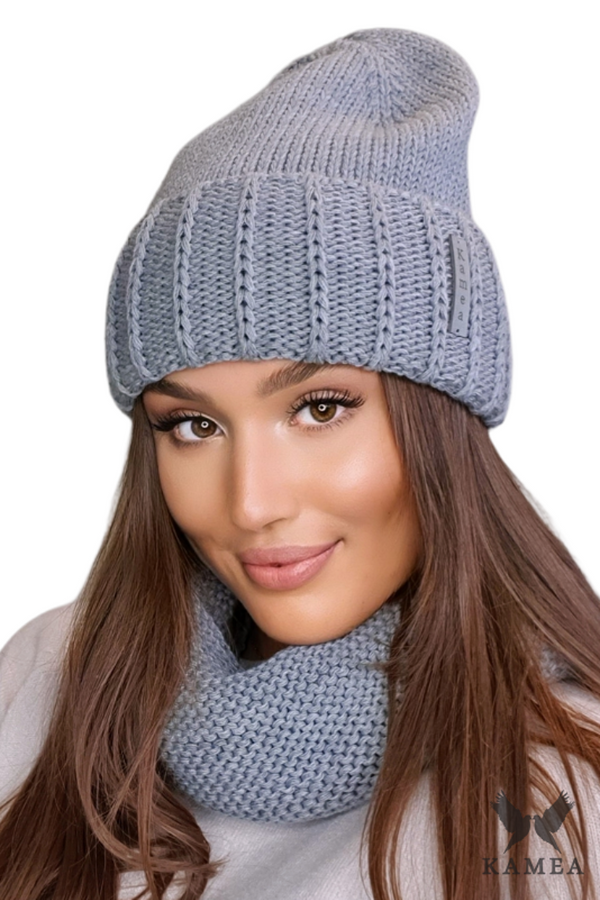 Kamea Дамски комплект. Kamea Kamea_Set_Hat&Chimney_K.22.252.06_Grey
