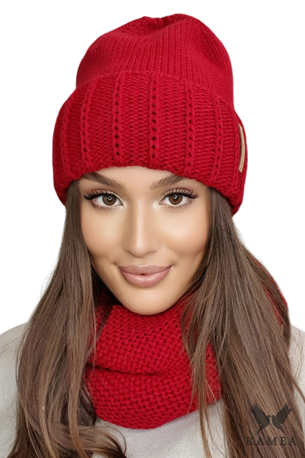 Kamea Дамски комплект. Kamea Kamea_Set_Hat&Chimney_K.22.252.21_Red