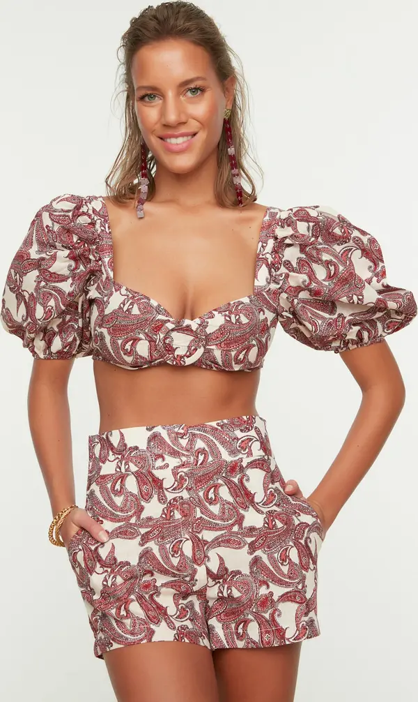 Trendyol Дамски комплект. Trendyol TBESS21AU0299/PİNK