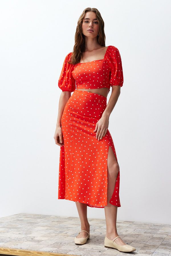 Trendyol Дамски коплект Trendyol Polka dot printed