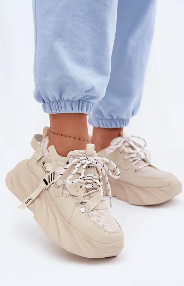 GOE Дамски кожени маратонки GOE