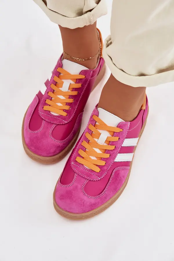 S. BARSKI Дамски кожени маратонки S.Barski