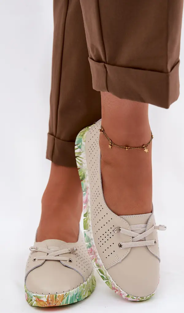 S. BARSKI Дамски кожени мокасини S.Barski