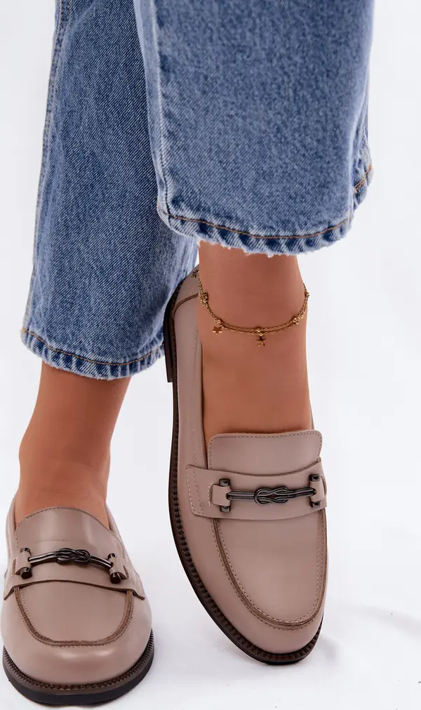 VINCEZA Дамски кожени мокасини Vinceza