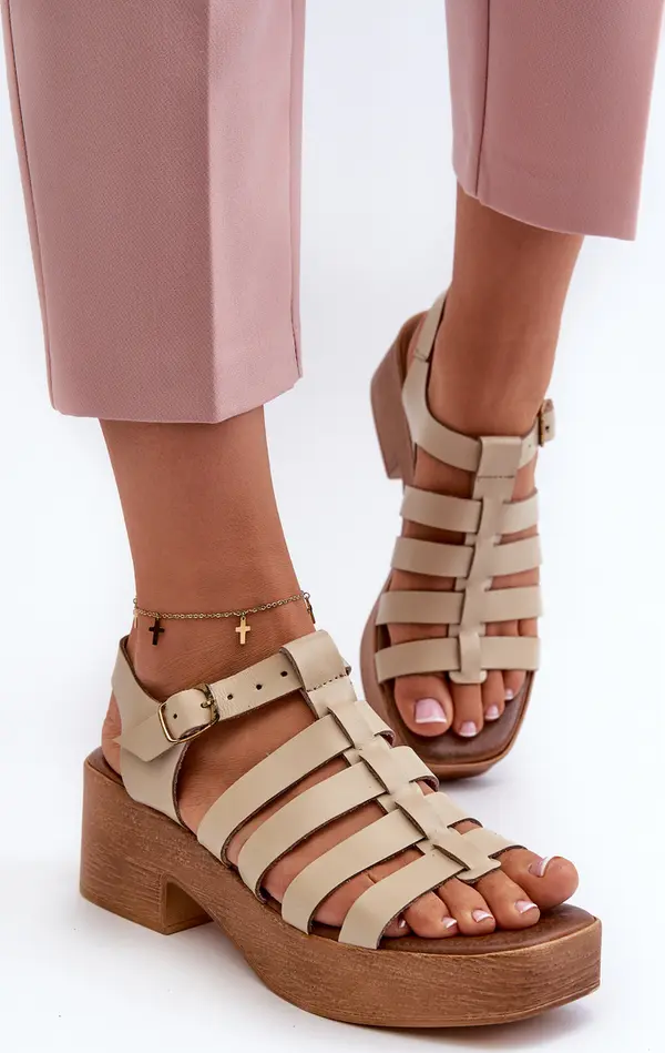 Zazoo Дамски кожени сандали Zazoo