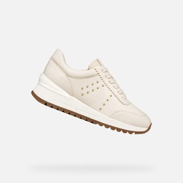 GEOX Дамски кремави маратонки Geox Desya