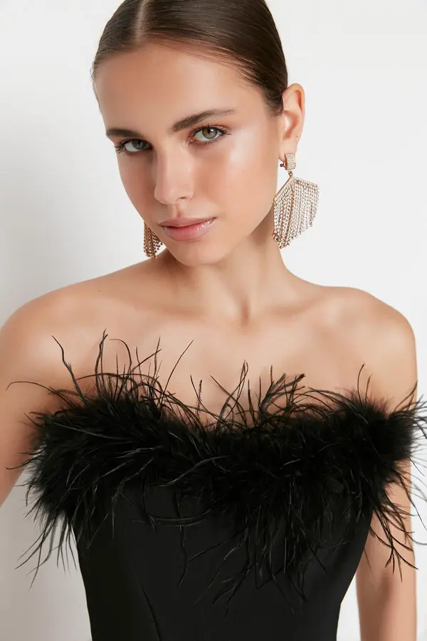 Trendyol Дамски кроп топ Trendyol Ostrich