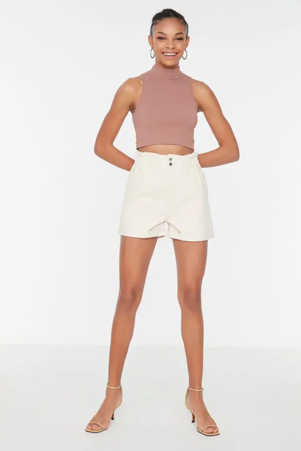 Trendyol Дамски куси панталон Trendyol Denim