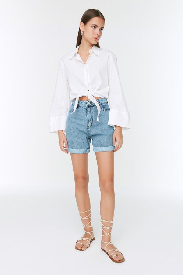 Trendyol Дамски къси панталони Trendyol Basic