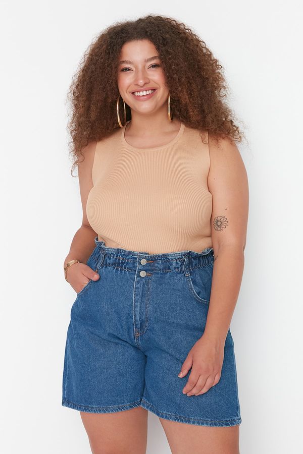 Trendyol Дамски къси панталони Trendyol Curve