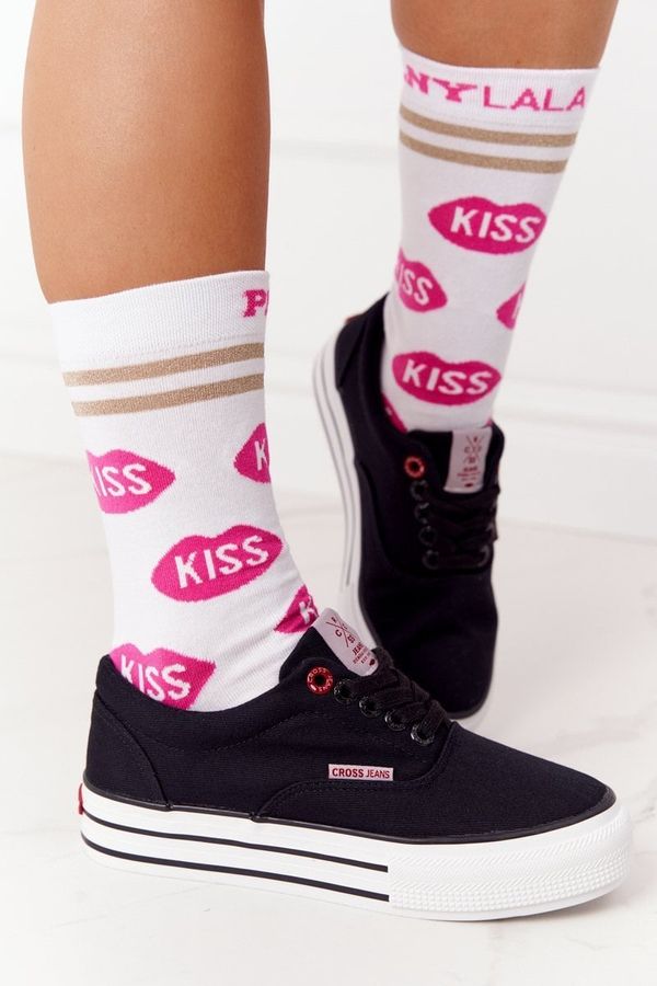 Cross Jeans Дамски маратонки на платформа CROSS JEANS