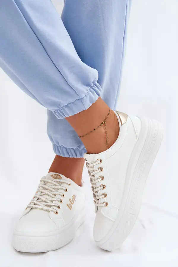 Lee Cooper Дамски маратонки на платформа Lee Cooper