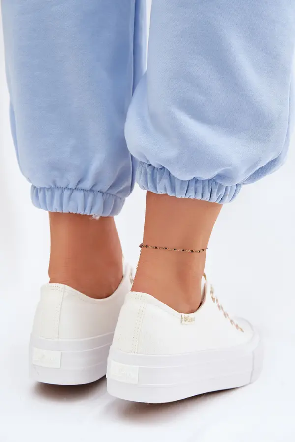 Lee Cooper Дамски маратонки на платформа Lee Cooper