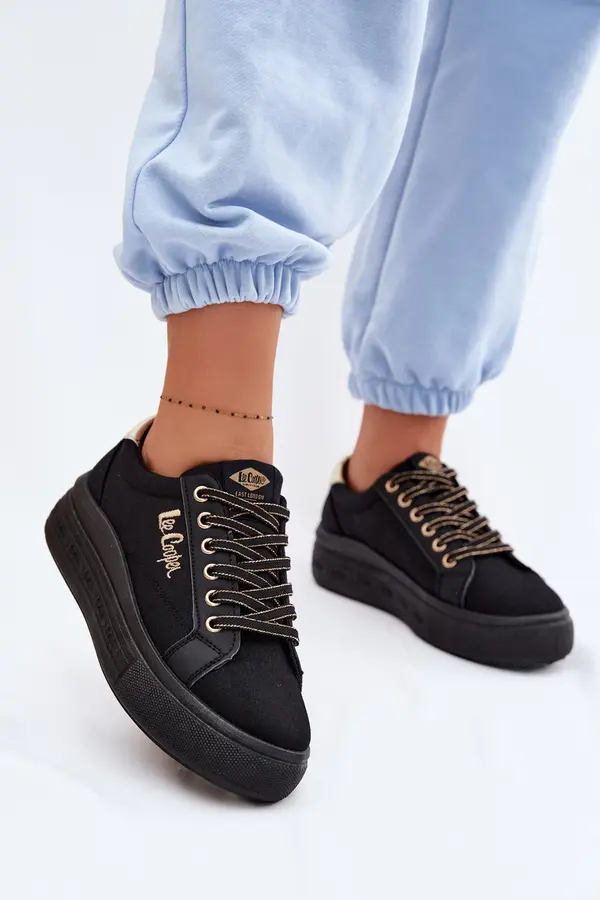 Lee Cooper Дамски маратонки на платформа Lee Cooper