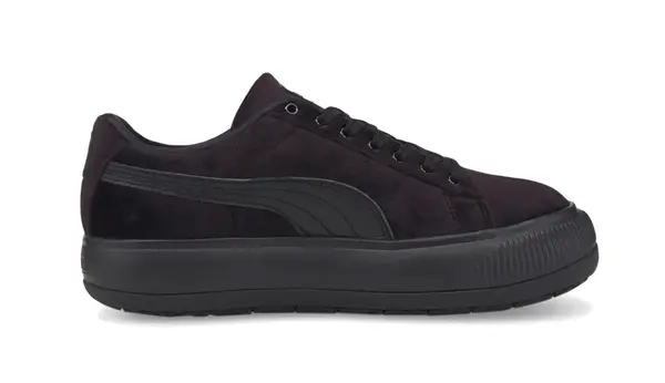 Puma Дамски маратонки Puma Suede Mayu Velvet в цвят бордо