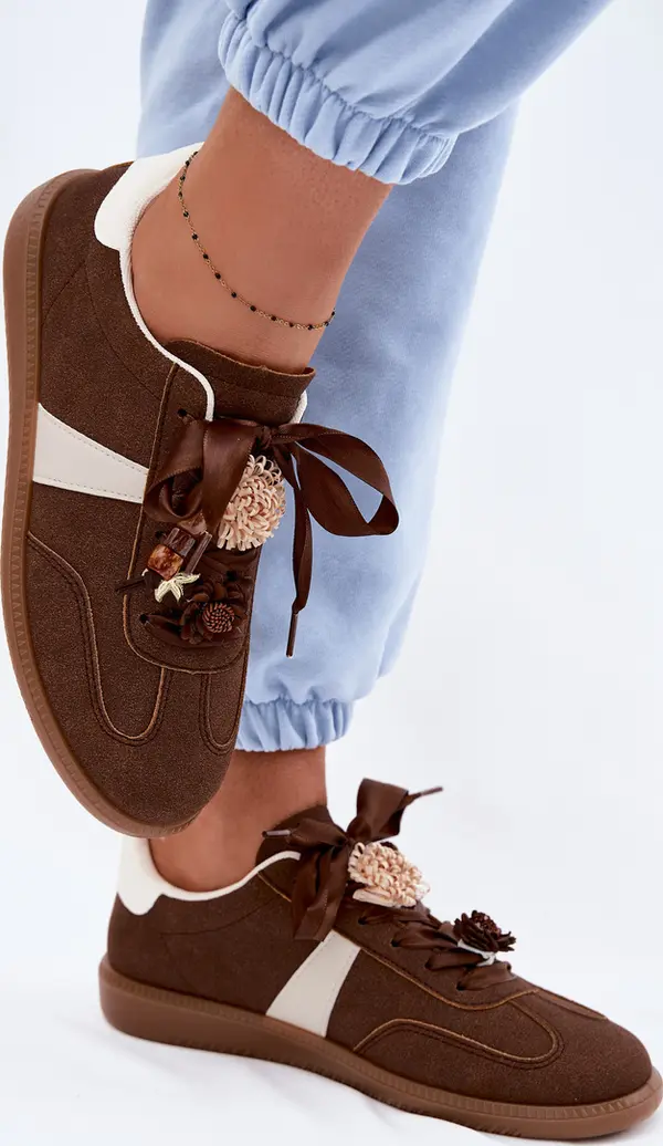 Boto Дамски маратонки с декорации Шоколад Лелора