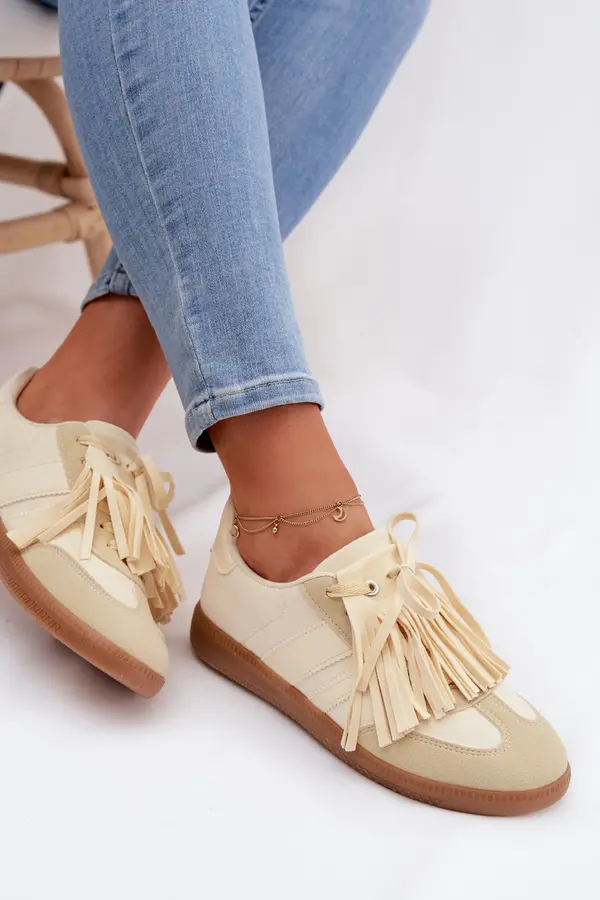 Boto Дамски маратонки с пискюли Dorivelle жълти