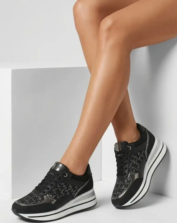 Resti Дамски маратонки със скрит клиновиден ток